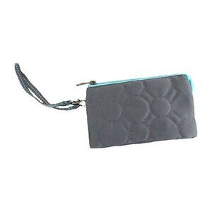 Thirty-One Teal and Gray Quilted Bag